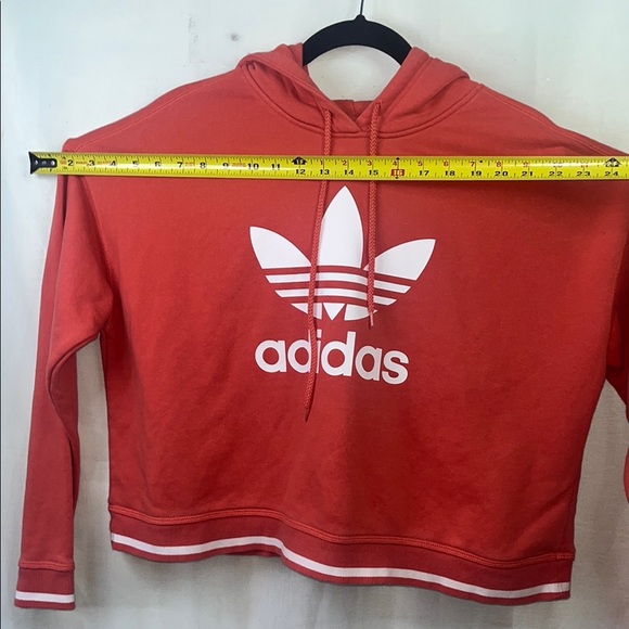 adidas Coral Red Crew Neck Sweater - Picture 7 of 8